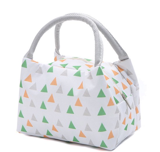 Geïsoleerde lunchtas - Lunchbox - Geïsoleerde lunchtas voor op kantoor - Geïsoleerde picknicktas van folie voor buiten - Houdt warmte en koel - Herbruikbaar - Geschikt voor mannen en vrouwen voor werk, picknicks of reizen - Grijs,Groen, oranje van Merkloos