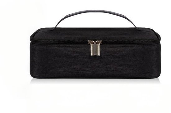 Geïsoleerde lunchtas, mini geïsoleerde lunchtas van 3 liter, draagbare lunchtas, lunchbox met handvat, unisex, geschikt voor picknicks, werk, kantoor, school en andere gelegenheden,zwart