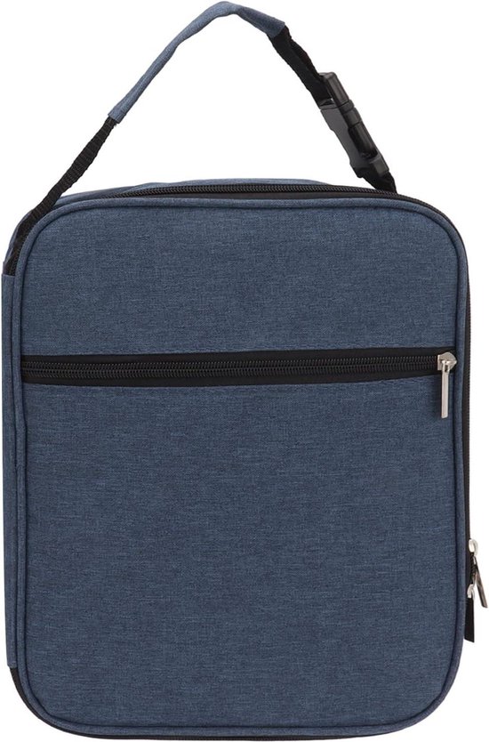 Geïsoleerde lunchtas van 6 liter - Oxford-stof - marineblauw - strandtas .