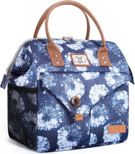 Geïsoleerde maaltijdtas voor dames 11 L lunchtas Zachte geïsoleerde koeler voor kantoorwerk Picknickbezorging Pissenliet (blauw) van Pissenliet