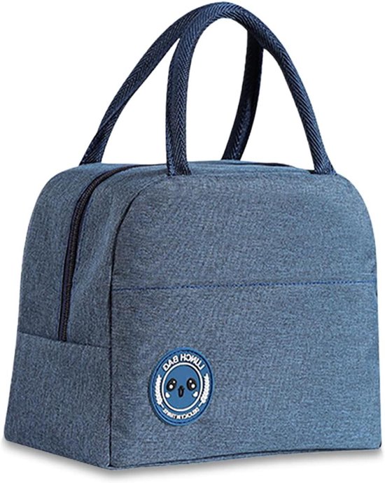 Geïsoleerde mini-koeltas voor lunch - Thermotas draagbaar voor picknick - Lichtgewicht en compact - 55 liter blauw van Merkloos