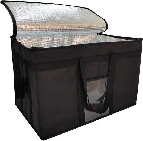 Geïsoleerde opvouwbare koeltas voor voedselbezorging - houdt voedsel warm of koud - ideaal voor catering en kruideniersvervoer - 23 x 15 x 14 inch Cool Box Stand van Earthwise Bags