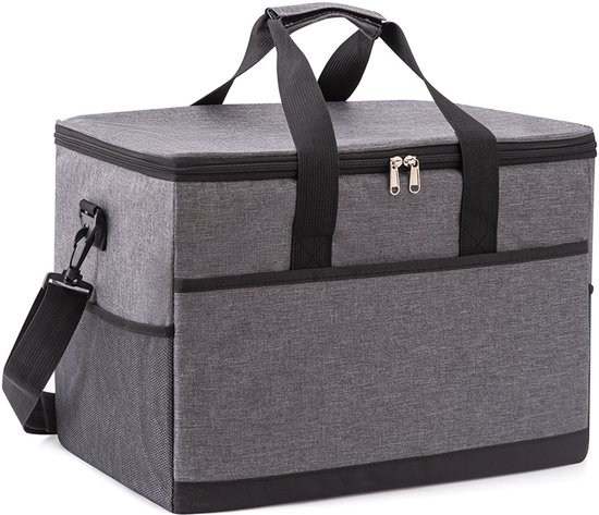 Geïsoleerde picknick- en kampeertas van 18 liter, gemaakt van waterdicht Oxford-doek, geschikt als lunchtas geschikt voor in de auto of als koeltas.