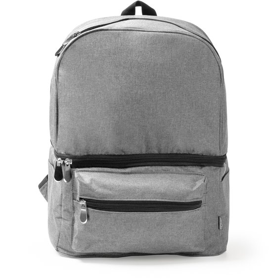 Geïsoleerde Rug-Koeltas 21L - Dubbele Compartimenten - Geschikt voor Buiten - HEATHER Grey van Luxe Rugtassen