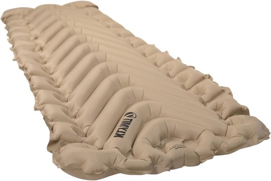 Geïsoleerde Slaapmat - Luxe Mat Kamperen - Buiten slapen - V-luchtkamers - 198 cm - Beige