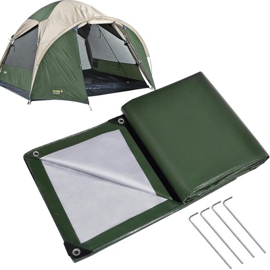 Geïsoleerde Tentvloermat - Campingzeil Vloerkussen - Outdoor Avontuur - Waterdicht Thermisch - 1.5x2 Meter - Malachiet Groen