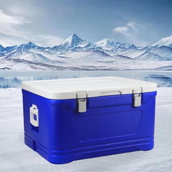 Geïsoleerde Voedseldoos - Koelbox Draagbaar - Buitenactiviteiten Opslag - Luchtgeïsoleerd Onderkant - 87 Liter - Blauw