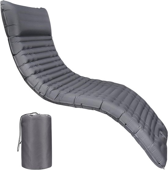 Geïsoleerde zelfopblazende luchtmatras voor buiten - ultralicht, waterbestendig, 10 cm dik, ideaal voor kamperen en outdoor activiteiten van Merkloos