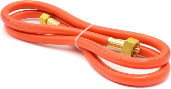 GEKO Gasslang - 1,5 m - Voor verwarmingsbrander - 10 bar - Rubber - Ø 8 mm van GEKO