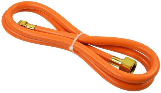 GEKO Gasslang met aansluitingen - 1,5 meter - Flexibel en duurzaam van Merkloos