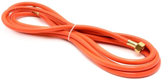 GEKO Gasslang met koppelingen - 5 meter - Flexibel en duurzaam van Geko