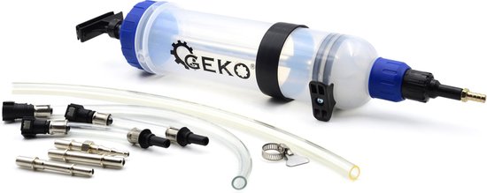 GEKO Oliezuiger - Handmatig - 1,5L Capaciteit - Geschikt voor Brandstofleidingen - Transparant Design van Merkloos