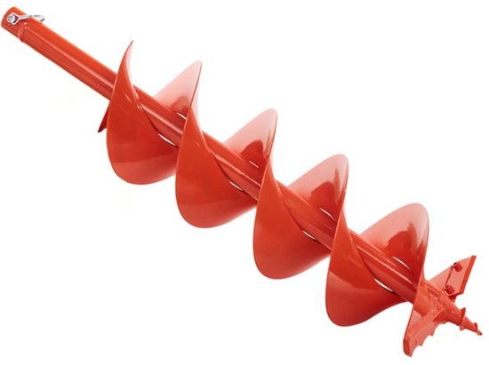 GEKO Professionele grondboor - 200mm diameter - 800mm lengte - Dubbelbladig ontwerp - Oranje van Geko