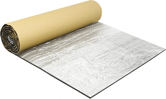 Geluidsisolerende mat van gesloten aluminiumschuim als warmteschild voor motorkap en bootmotor, 10 mm dik, 100 x 39,37 inch, ideaal voor geluidsreductie en thermische isolatie