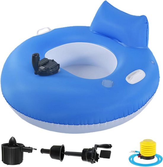 Gemotoriseerde Zwembaddrijver - Opblaasbare Drijver - Water Recreatie - Krachtige Motor - 101 cm - Circulair