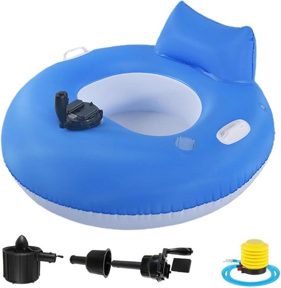Gemotoriseerde Zwembadligstoel - Elektrische Watervlotter - Ontspannen op Water - Elektrische Aandrijving - 101 cm - Bruin