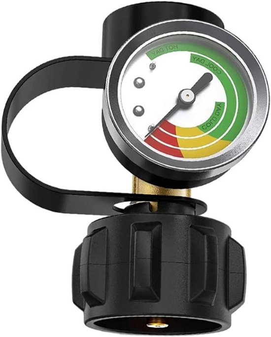 Generisch Propaangas niveau-indicator, gasflesmeter voor propaangastank, lekdetector en drukmeter, ideaal voor barbecue, campers en verwarmingen