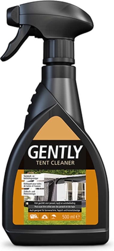 Gently tent cleaner 500 ml - Tentdoek- en bekledingreiniger - Verwijdert hardnekkig vuil zoals schimmel, groenaanslag en vogelpoep van Rubytec