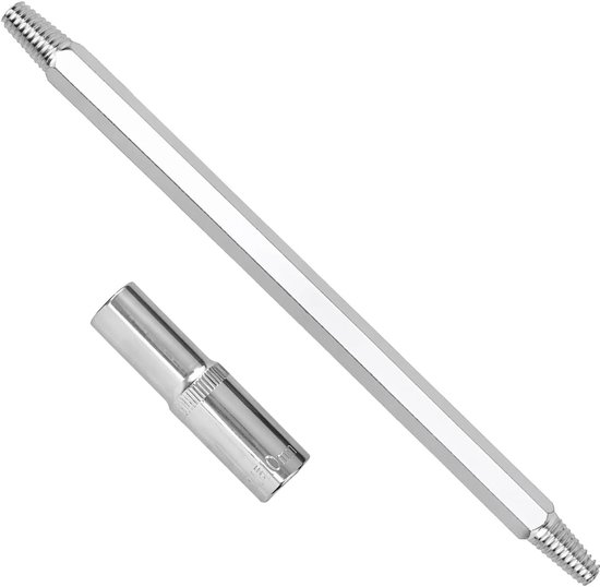 Gereedschap Verwijderen Afgebroken Bougies, Gereedschap Uittrekken Afgebroken Onderdelen met Linkse Draad & 10mm Aandrijfhuls voor Verwijderen Auto Vrachtwagen & SUV Vastzittende Bougie