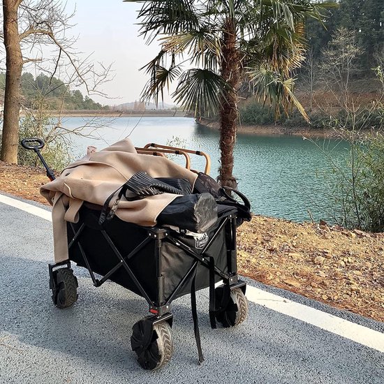 gereedschapswagen met voorwielrem, tot 100 kg draagkracht, Bolderkar ,100 kg