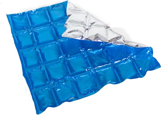 Gerimport Koelelementen - flexibele gel icepack 15 x 24 cm - blauw van Merkloos