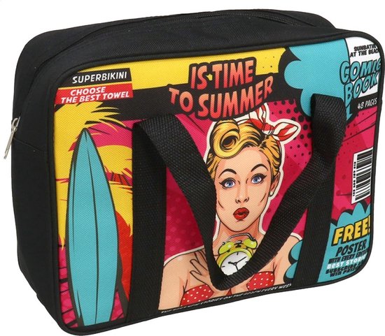 Gerimport Koeltas Comic 28 X 22 X 9 Cm Polyester Zwart van Gerimport