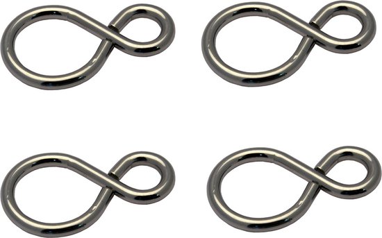 Gesloten S-haak - 22 x 1.8mm - Gegalvaniseerd - 4 stuks van Wovar