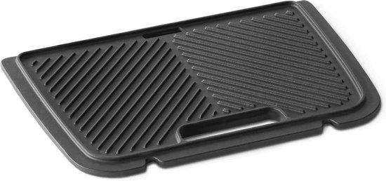 Gietijzeren grillplaat - Omkeerbaar - Draagbaar tweepits gas grill Wayne van BBGRILL