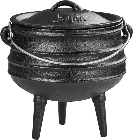 Gietijzeren Stoofpan / Dutch Oven - 3 Liter - Geschikt voor Kampvuur en Haard