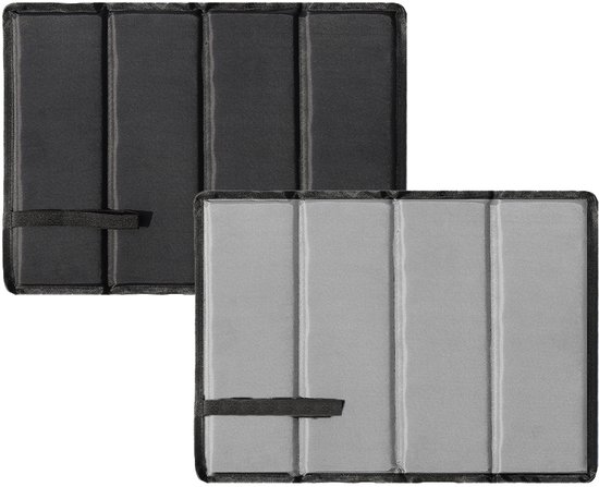 Gigicial Drielaagse kampeermat - vochtwerende mat - waterdicht ontwerp, comfortabele zitting, geschikt voor buitenactiviteiten - 1 stuk - ideaal voor kamperen en wandelen, zwart + grijs van Merkloos