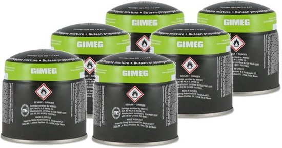 Gimeg Cosi Pierceable Gascartridge - Prik Gasbusjes zes stuks van Gimeg