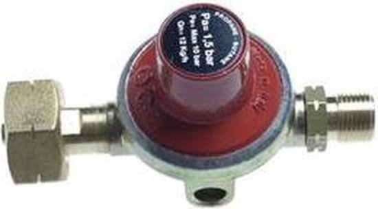 GIMEG GASDRUKREGELAAR 1,5BAR KOMBI X 3/8 INCH LINKS 6 KG van Gimeg