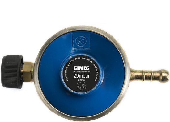 Gimeg gasdrukregelaar Campingaz - 29 mbar - Campingaz X slangpilaar van Gimeg