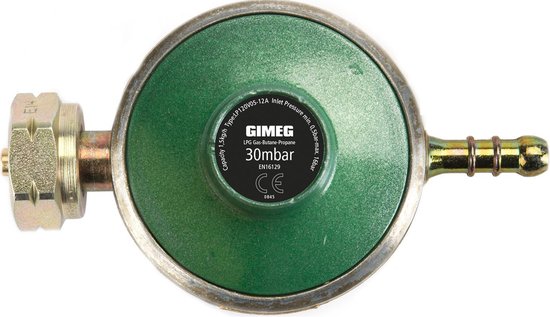 Gimeg gasdrukregelaar Universeel - 30 mbar - Kombi X slangpilaar van Gimeg