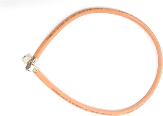 Gimeg Gasslang pvc 1/4 inch links x 6/8 mm 1,5 m - Gasslangen - Oranje van Gimeg