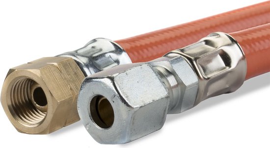 Gimeg gasslang pvc 1/4 inch links x 8/10 mm 45 cm