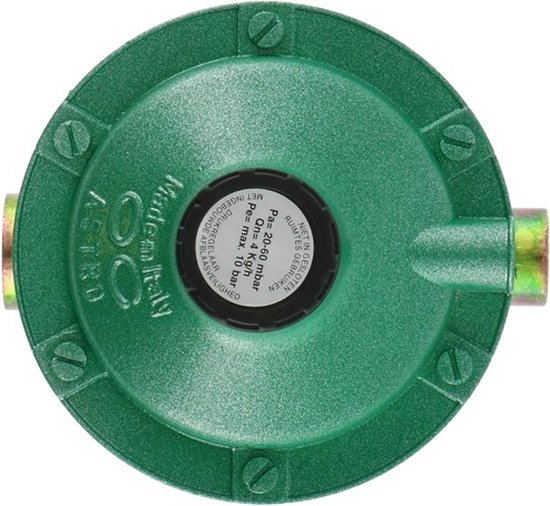 Gimeg instelbare gasdrukregelaar 20-60mb 1/4 inch X 3/8 inch 4kg/h 12u van Gimeg