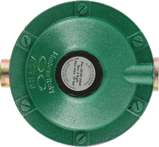Gimeg instelbare gasdrukregelaar 20-60mb 1/4 inch X 3/8 inch 4kg/h 6u van Gimeg