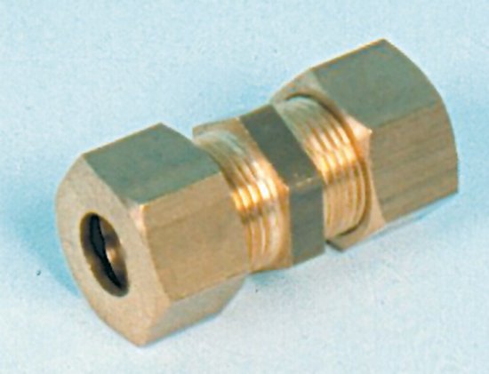 Gimeg rechte aansluiting 1/2 inch buiten X 13/15 5 stuks van Merkloos