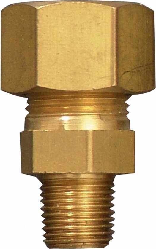 Gimeg Rechte Aansluiting 1/4 inch Buiten X 6/8 van Merkloos