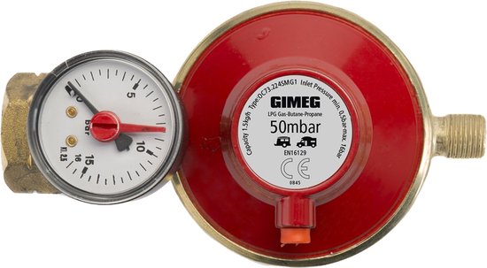 Gimeg Regelaar afblsbev&mano 50 mb KombiX1/4 inch l - Drukregelaars los van Gimeg