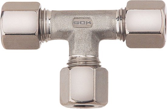 Gimeg T-stuk 8 X 8 X 8 Staal Knelkoppeling van Gimeg
