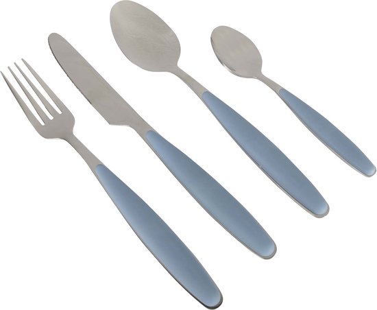 Gimex Colour Line Bestek - Blauw - 16-Delig van GIM