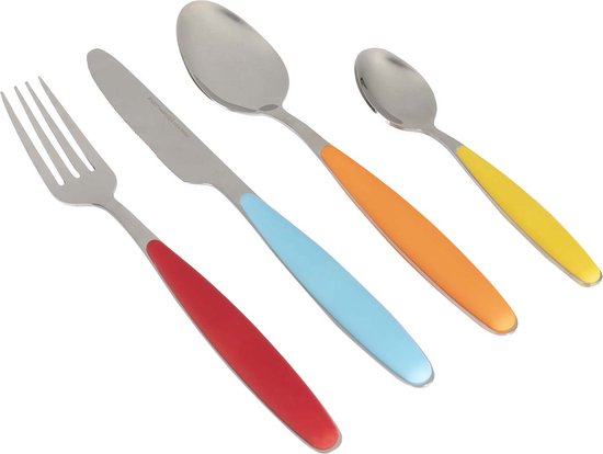 Gimex Colour Line Bestek - Rainbow - 16-Delig van GIM
