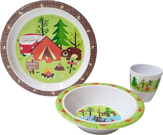 Gimex Kids Line Servies - Adventure - 3-Delig van GIM