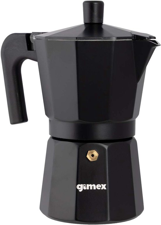 Gimex - Percolator - Zwart - Aluminium - 6 Kopjes