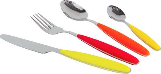 Gimex rvs-bestekset rainbow - 16-delige set