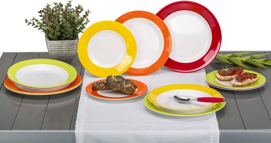 Gimex Serviesset Rainbow