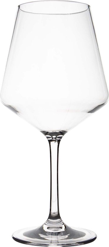 Gimex Solid Line Rode wijnglas - 670 ml - 2 Stuks van Gimex