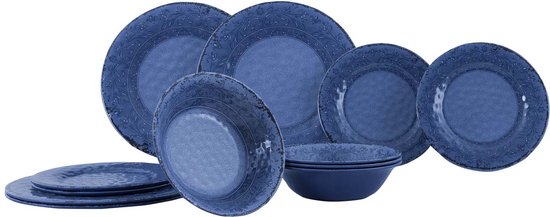 Gimex Stone Line Servies - Azure - 12-Delig van GIM